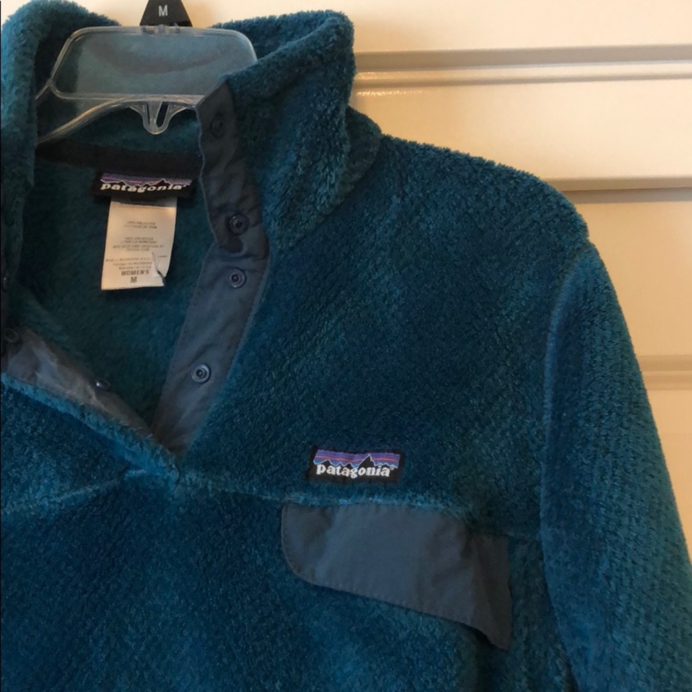 Blue Patagonia sweatshirt